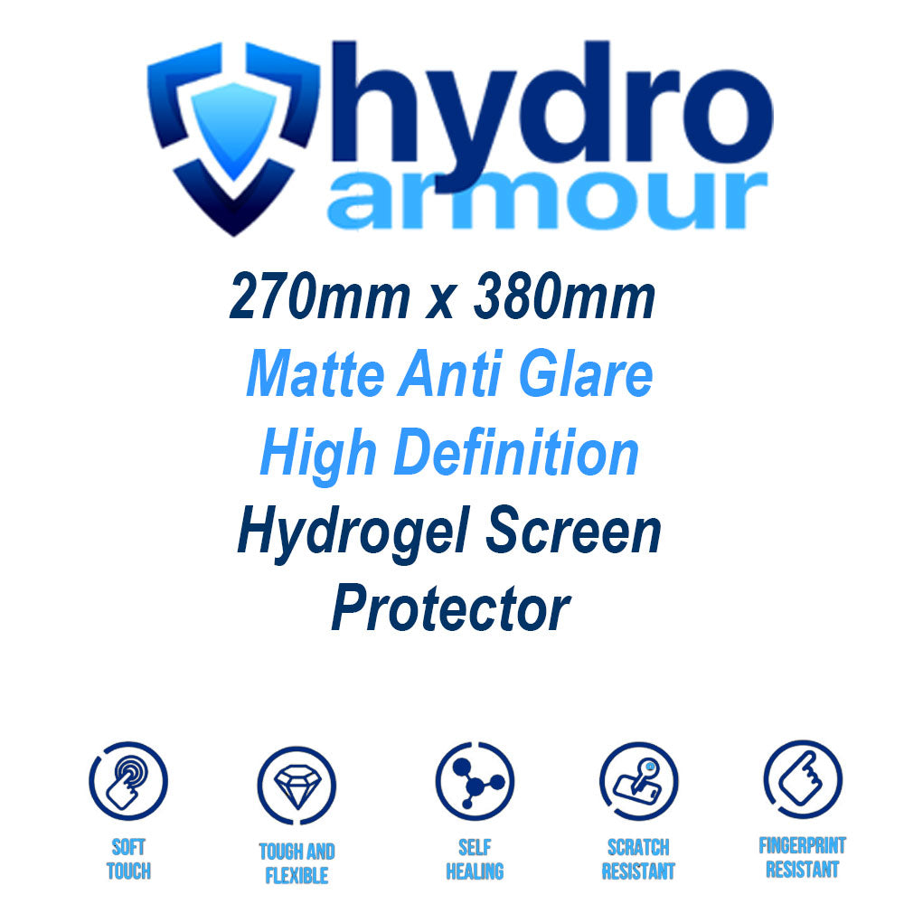 270mm x 380mm Custom Cut Matte Anti Glare Hydrogel Screen Protector