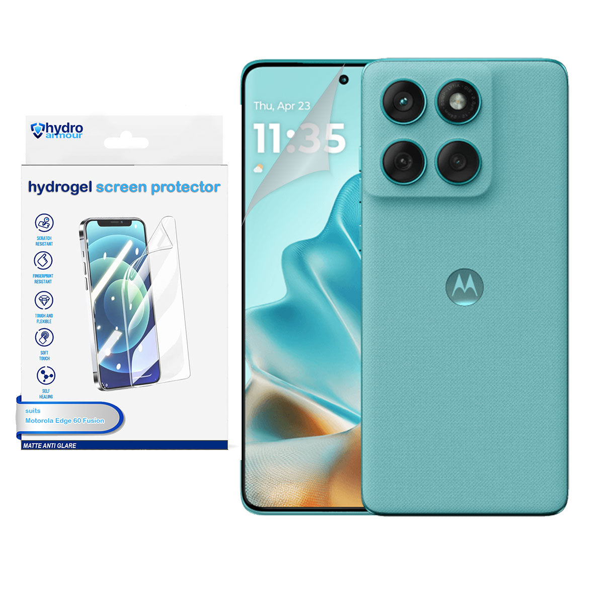 Heavy Duty Matte Anti-Glare Hydrogel Screen Protector HD Motorola Edge 60 50 40 30 20 Pro Ultra Neo Fusion