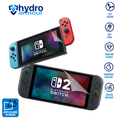 Nintendo Switch OLED Lite Matte Anti Glare Hydrogel Screen Protector – HD Clarity, Self Healing, Anti Scratch