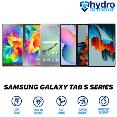 Samsung Galaxy Tab S11 S9 S8 S7 FE S7 S6 Lite Clear HD Hydrogel Screen Protector – High Definition Self Healing, Anti Scratch