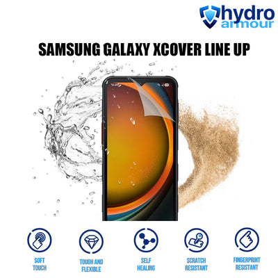 Clear HD Hydrogel Screen Protector Samsung Galaxy XCOVER 7 6 5 Pro