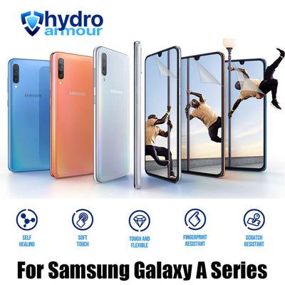 Samsung Galaxy A55 A35 A25 A15 A05 Clear HD Hydrogel Screen Protector – High Definition Self Healing, Anti Scratch