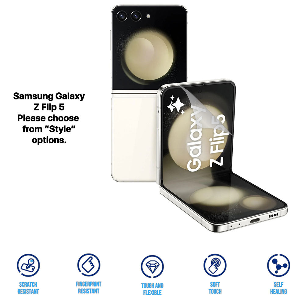 Clear HD Hydrogel Screen Protector | Anti-Scratch Protection for Samsung Galaxy Z Flip 6 5 4 3 2