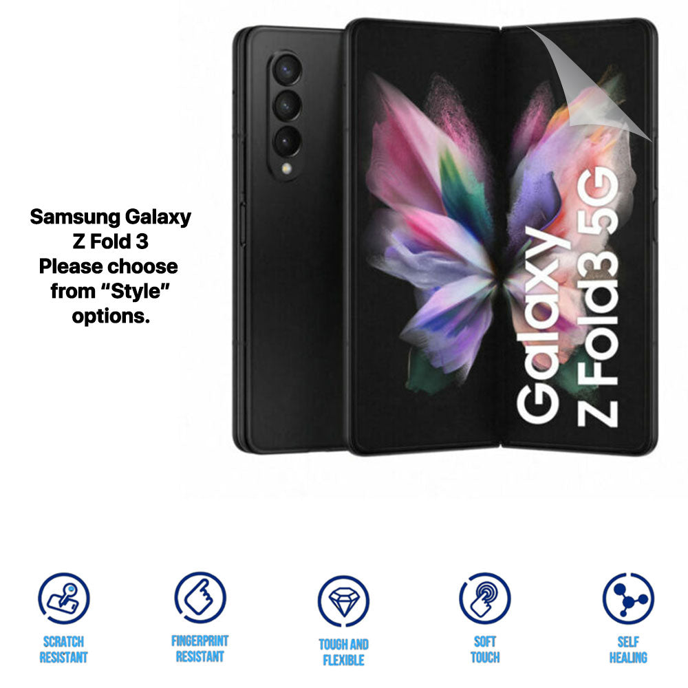 Heavy Duty Clear HD Hydrogel Screen Protector | Anti-Scratch for Samsung Galaxy Z Fold 6 5 4 3 2