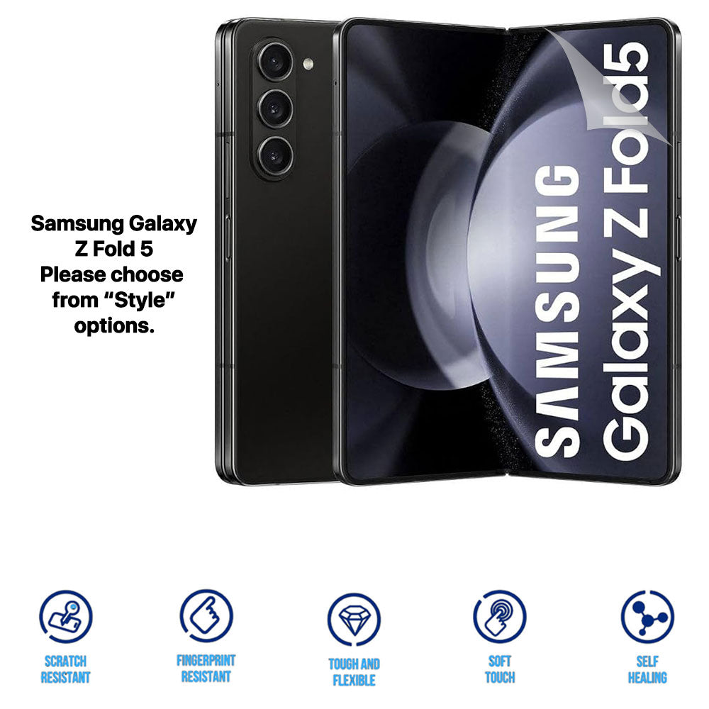 Heavy Duty Clear HD Hydrogel Screen Protector | Anti-Scratch for Samsung Galaxy Z Fold 6 5 4 3 2