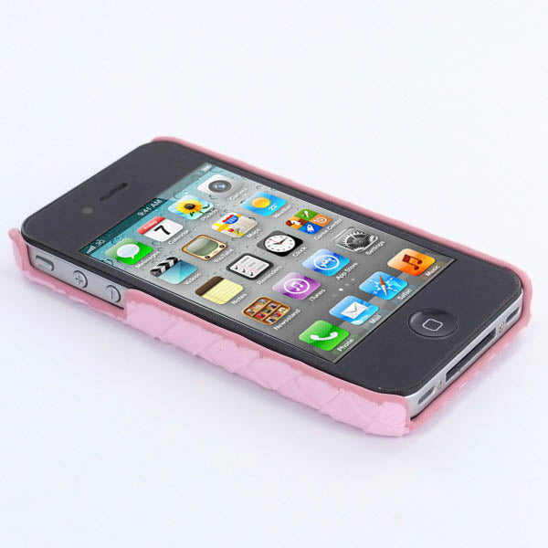 Pink Luxury Leather Case for the Apple iPhone 4 4S