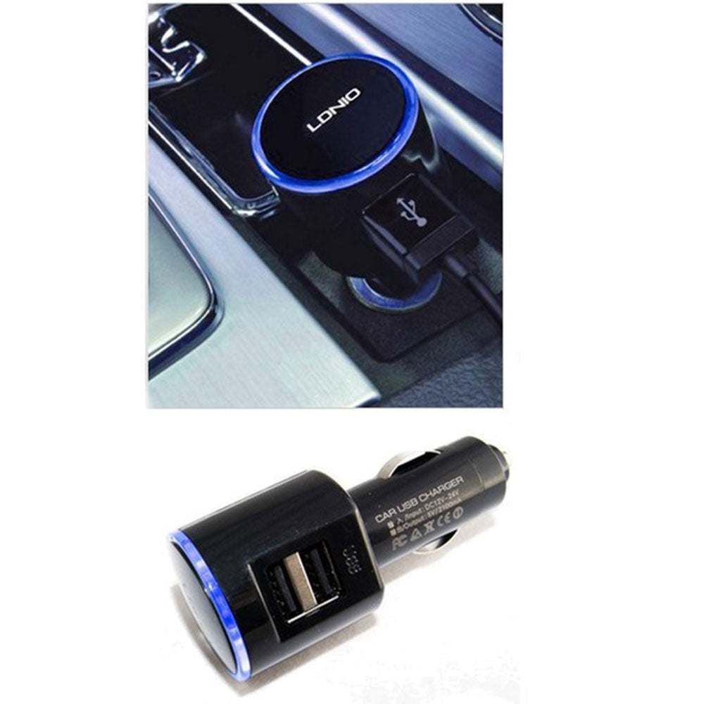 2.1A Dual USB Port Car Truck Charger for Mobile Phone