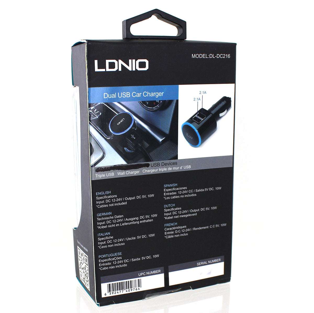 2.1A Dual USB Port Car Truck Charger for Mobile Phone