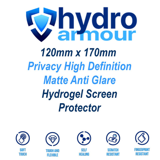 120mm x 170mm Custom Cut Privacy Matte Anti Glare Hydrogel Screen Protector Film