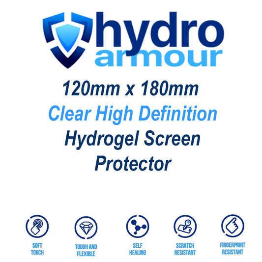 120mm x 180mm Custom Cut High Definition Clear Hydrogel Screen Protector Film
