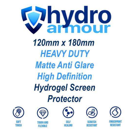 120mm x 180mm Custom Cut Heavy Duty Matte Anti Glare Hydrogel Screen Protector Film