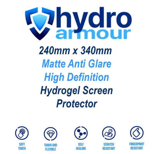 240mm x 340mm Custom Cut Matte Anti Glare High Definition Screen Protector Film