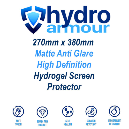 270mm x 380mm Custom Cut Matte Anti Glare Hydrogel Screen Protector