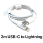1m 2m Fast Charging USB USB-C Cable Charger Cord for iPhone 16 15 14 13 12 11 X XS Pro Max Mini Plus