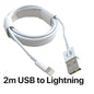 1m 2m Fast Charging USB USB-C Cable Charger Cord for iPhone 16 15 14 13 12 11 X XS Pro Max Mini Plus