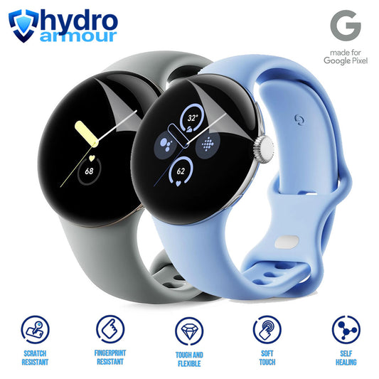 3 Pack High Definition Clear Hydrogel Screen Protector Google Pixel Watch 1 2 3