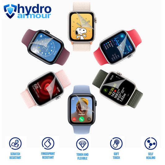 3 Pack Matte Anti Glare Hydrogel Screen Protector for Apple Watch Ultra SE 9 8 7 6 5 4 3 2 1