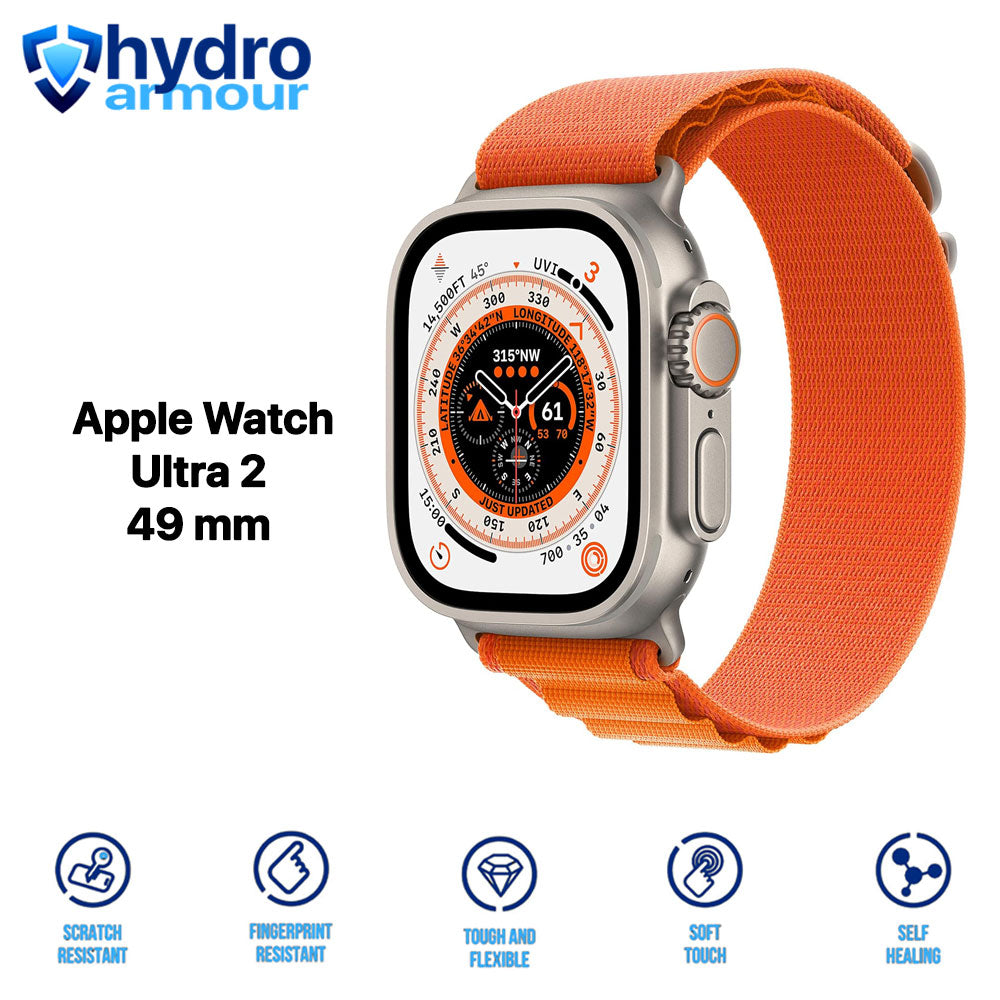 3 Pack Matte Anti Glare Hydrogel Screen Protector for Apple Watch Ultra SE 9 8 7 6 5 4 3 2 1