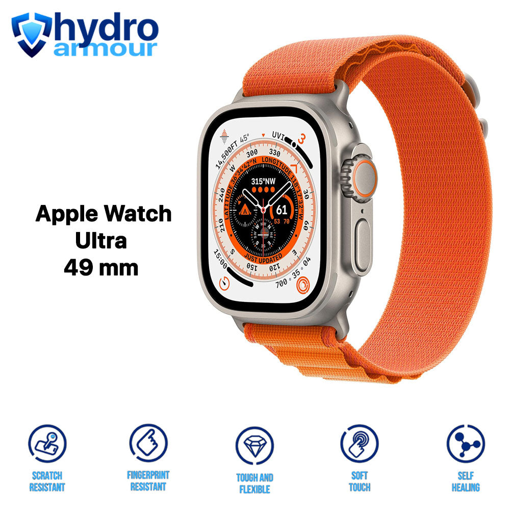 3 Pack Matte Anti Glare Hydrogel Screen Protector for Apple Watch Ultra SE 9 8 7 6 5 4 3 2 1
