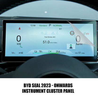 BYD Seal 2023-2025 Hydrogel Matte Anti Glare Protector Film Dash Screen Centre Console