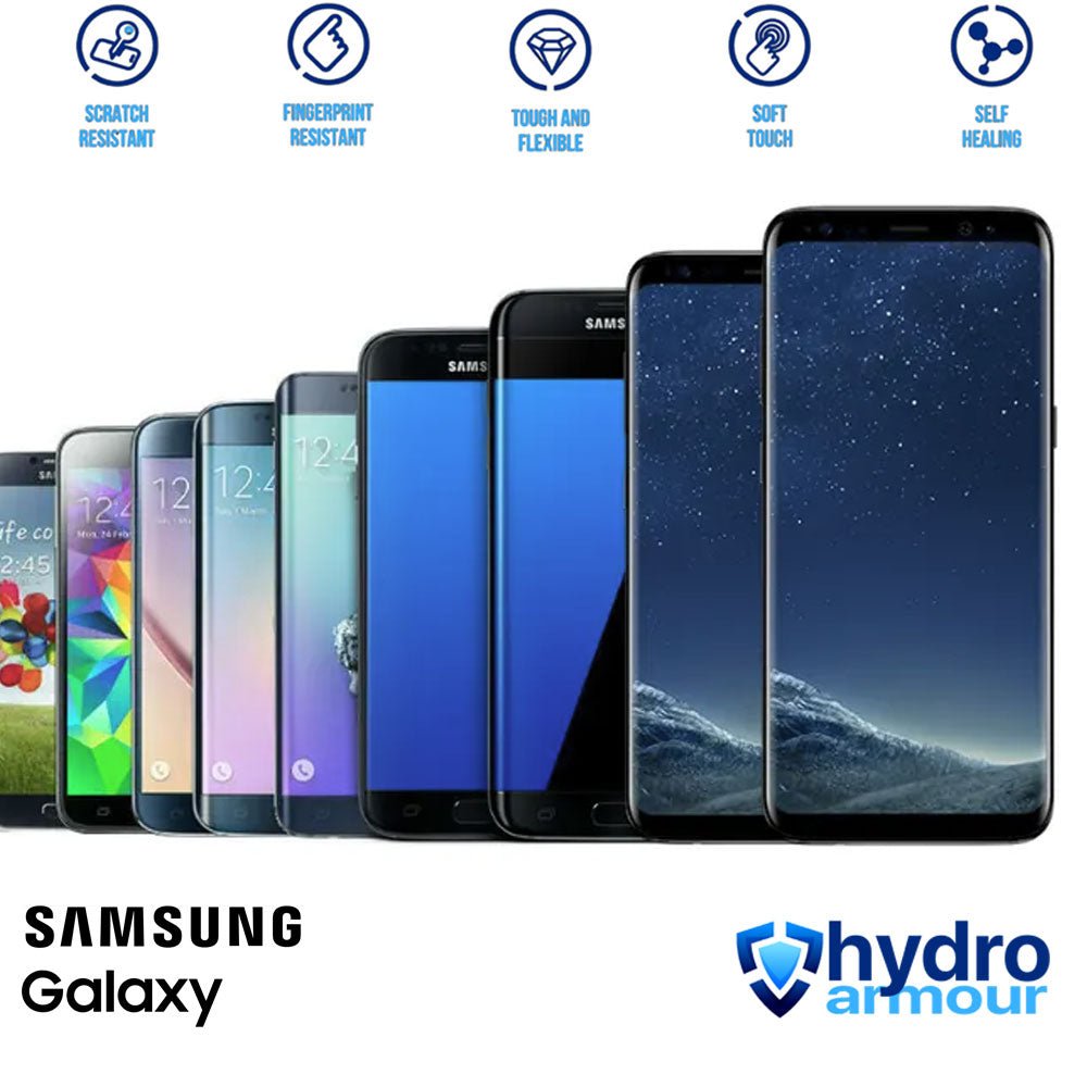 Heavy Duty Clear HD Hydrogel Screen Protector | Anti-Scratch for Samsung Galaxy S25 S24 S23 S22 S21 S20 FE S8 Ultra S10 S9 S8 S7 S6 S5 S4 S3 S2 S