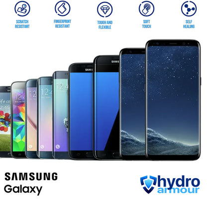 Heavy Duty Clear HD Hydrogel Screen Protector | Anti-Scratch for Samsung Galaxy S25 S24 S23 S22 S21 S20 FE S8 Ultra S10 S9 S8 S7 S6 S5 S4 S3 S2 S