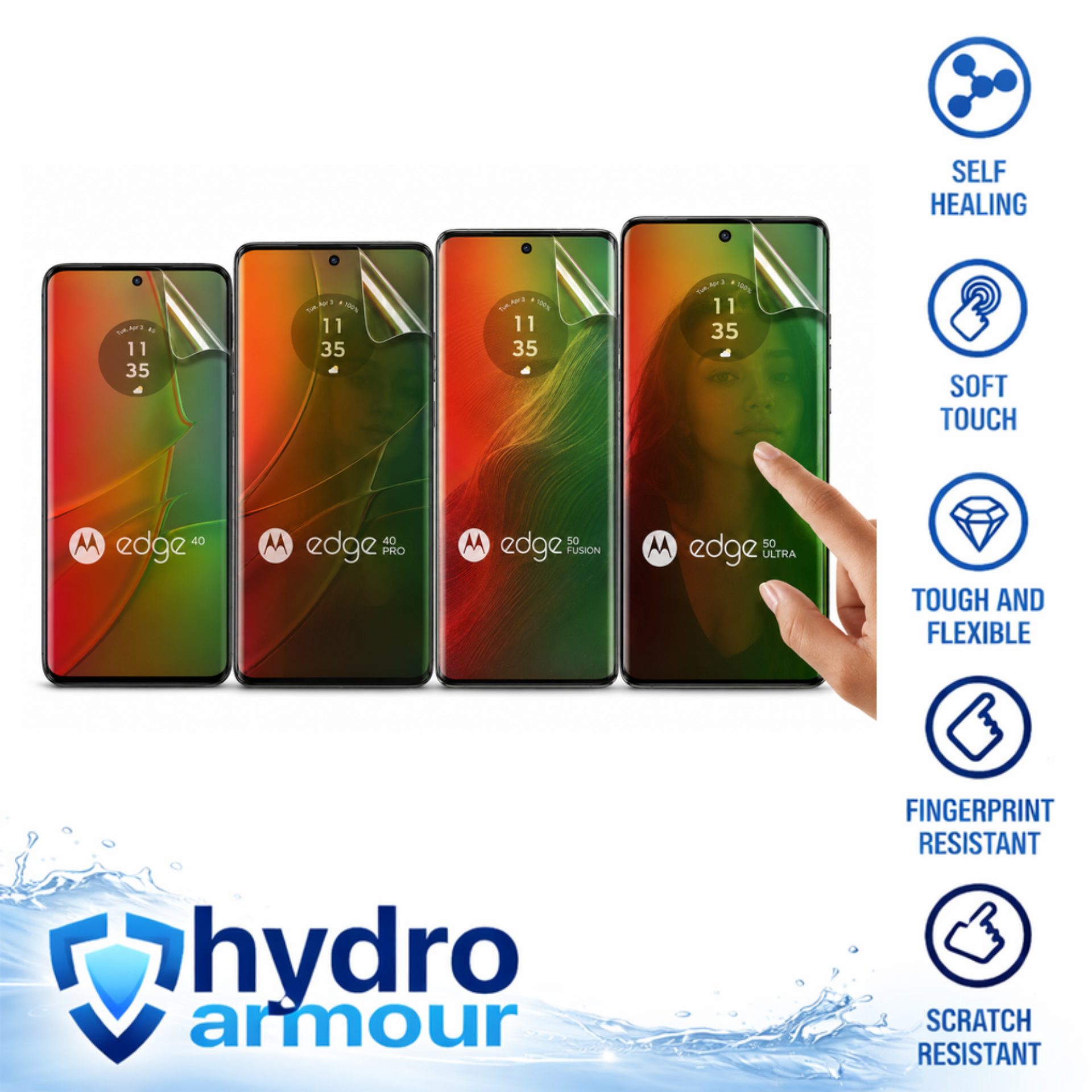 Hydro Armour Screen Protector (Motorola Edge Series) (Mirror HD) Australia