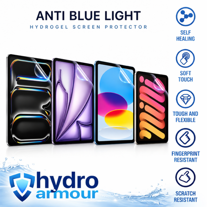 Hydro Armour Screen Protector (Apple iPad Series) (Anti Blue Light Clear) Australia