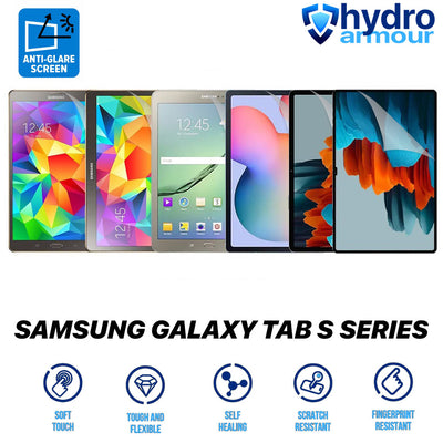 Samsung Galaxy Tab S11 S9 S8 S7 FE S7 S6 Lite Matte Anti Glare HD Hydrogel Screen Protector – High Definition Self Healing Anti Scratch