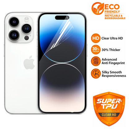 Premium iPhone 17 16 15 14 13 12 11 Pro Max Hydrogel Screen Protector HD Clear