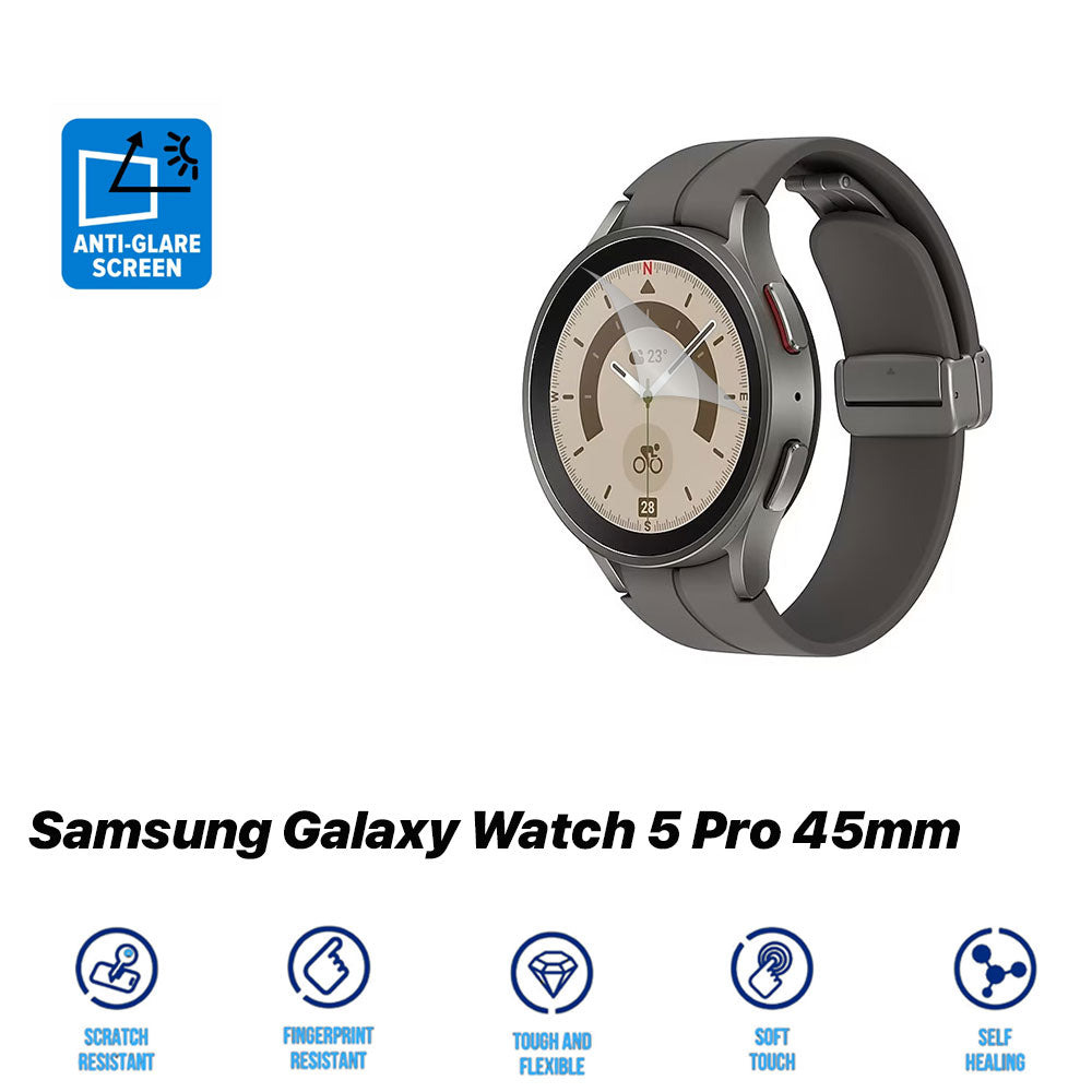 3 Pack Matte Anti Glare Hydrogel Screen Protector for Samsung Galaxy Watch 4 5 6 7 Ultra
