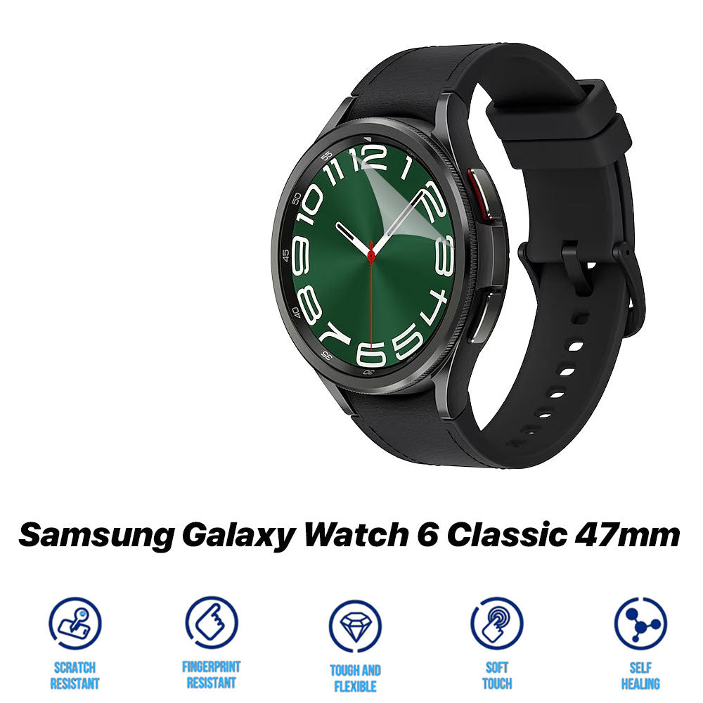 3 Pack High Definition Clear Hydrogel Screen Protector for Samsung Galaxy Watch 4 5 6 7 Ultra