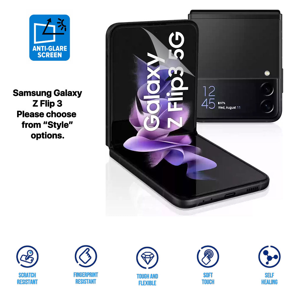 Heavy Duty Matte Anti-Glare Hydrogel Screen Protector | HD for Samsung Galaxy Z Flip 6 5 4 3 2