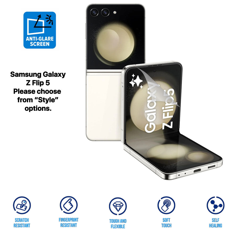 Heavy Duty Matte Anti-Glare Hydrogel Screen Protector | HD for Samsung Galaxy Z Flip 6 5 4 3 2
