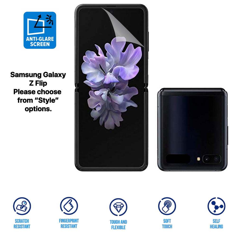 Heavy Duty Matte Anti-Glare Hydrogel Screen Protector | HD for Samsung Galaxy Z Flip 6 5 4 3 2