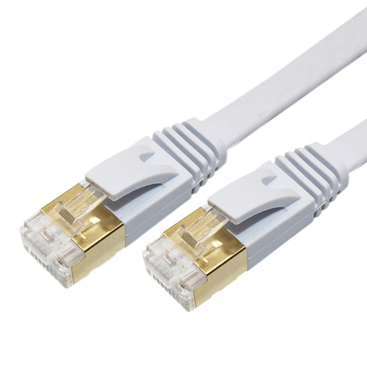 1/2/5/10/15/20/30/50m LOT Cat7 Flat Network Patch Cable RJ45 LAN Ethernet 10Gbps 600MHz