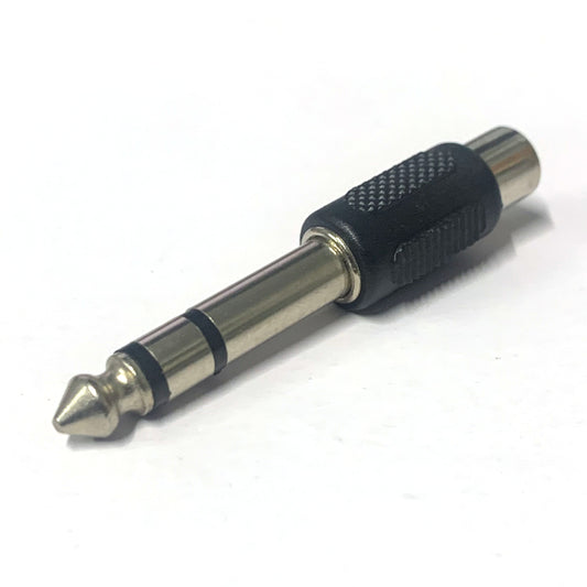 6.35mm Mono Male Jack to 1 RCA Female Converter Adapter