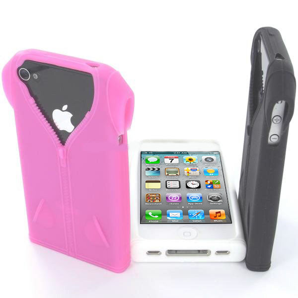 Soft Rubber Case Fashion Jacket for the Apple iPhone 4 4S