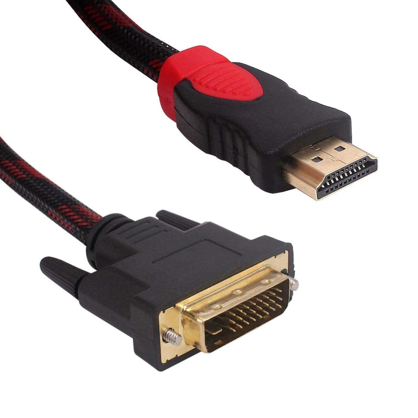 3m 5m HDMI to DVI Male Cable 24 Pin Full HD 1080p HDTV XBOX 360 TV