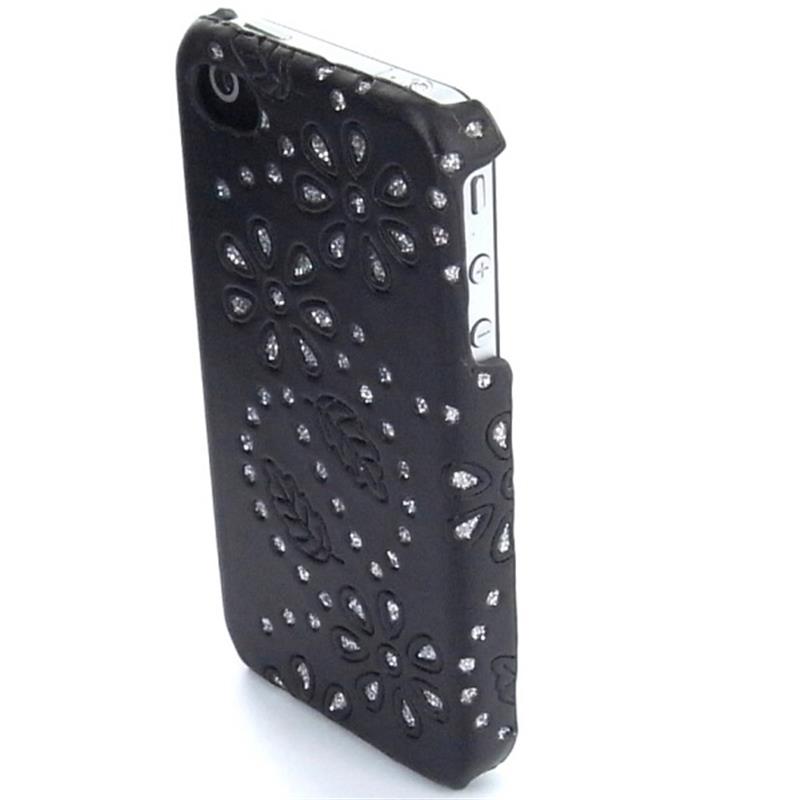 Luxury Bling Leather Diamond Crystal Case for the Apple iPhone 4 4S