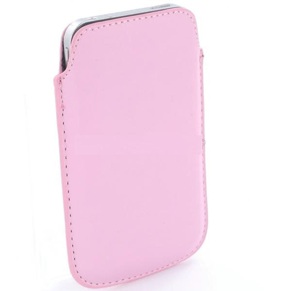 Pink Leather Case Bag Sleeve Cover for Apple iPhone 4 4S