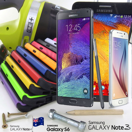 Heavy Duty Shock Wave Case Tradie Tough for Samsung Galaxy S3 S4 S5 Note 3 4