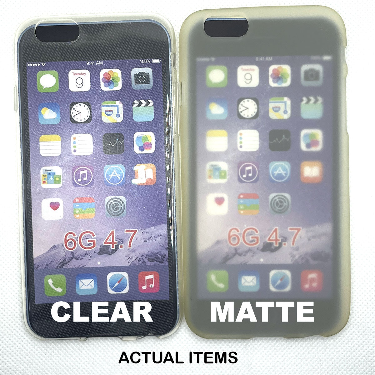Soft Clear Matt Case for the Apple iPhone 6 6S 6 Plus 6S Plus