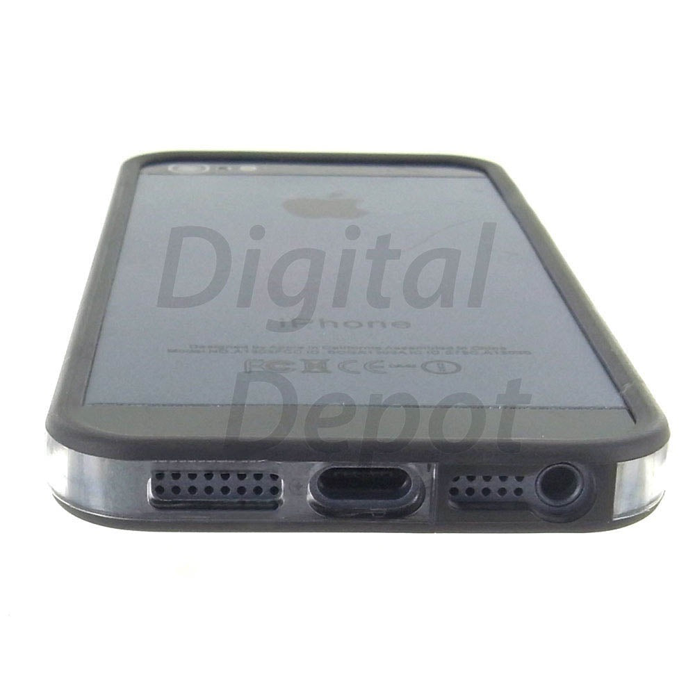 Hard Bumper Clear Case Cover for the Apple iPhone 5 5S SE