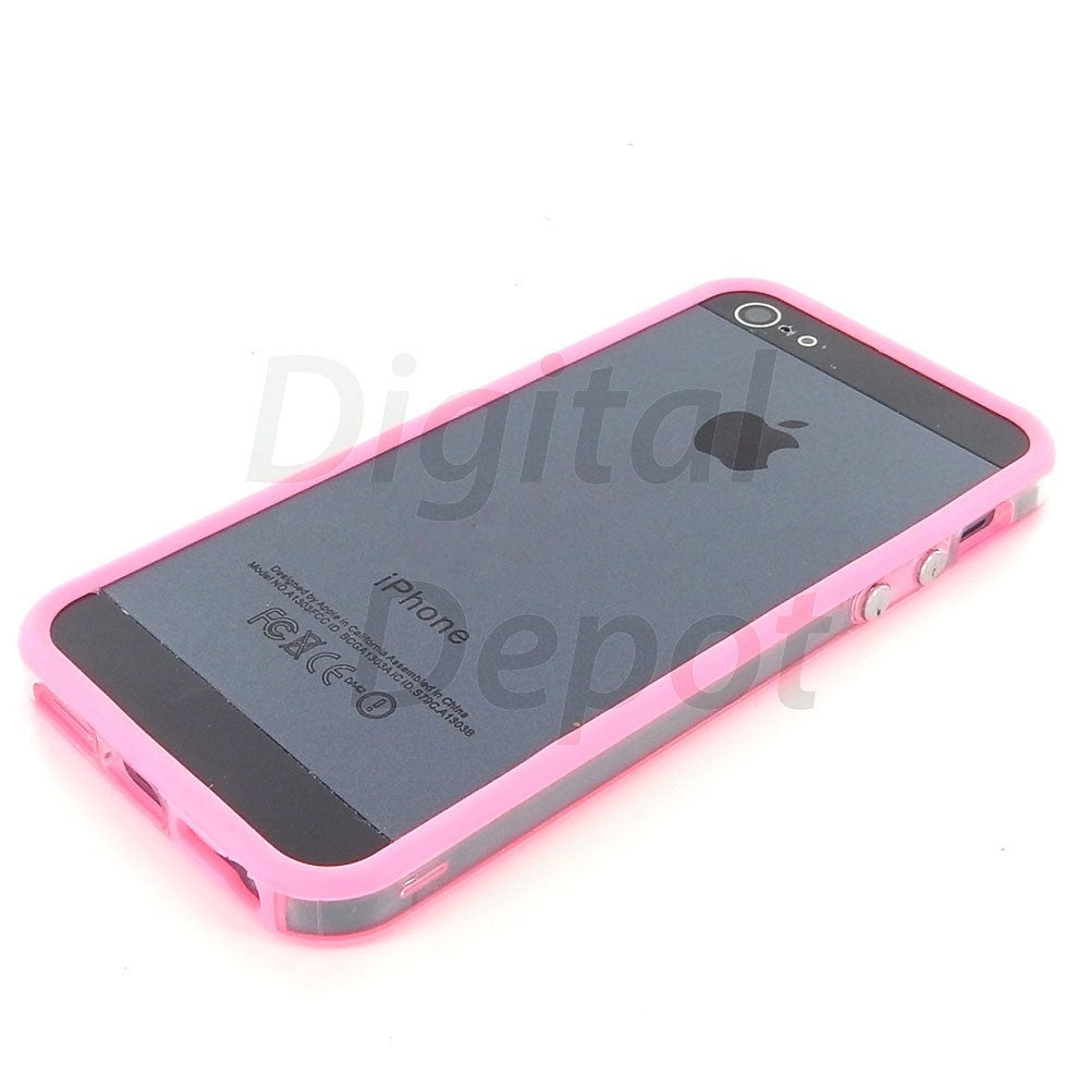 Hard Bumper Clear Case Cover for the Apple iPhone 5 5S SE