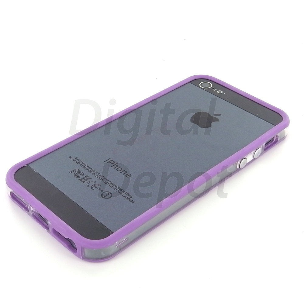 Hard Bumper Clear Case Cover for the Apple iPhone 5 5S SE