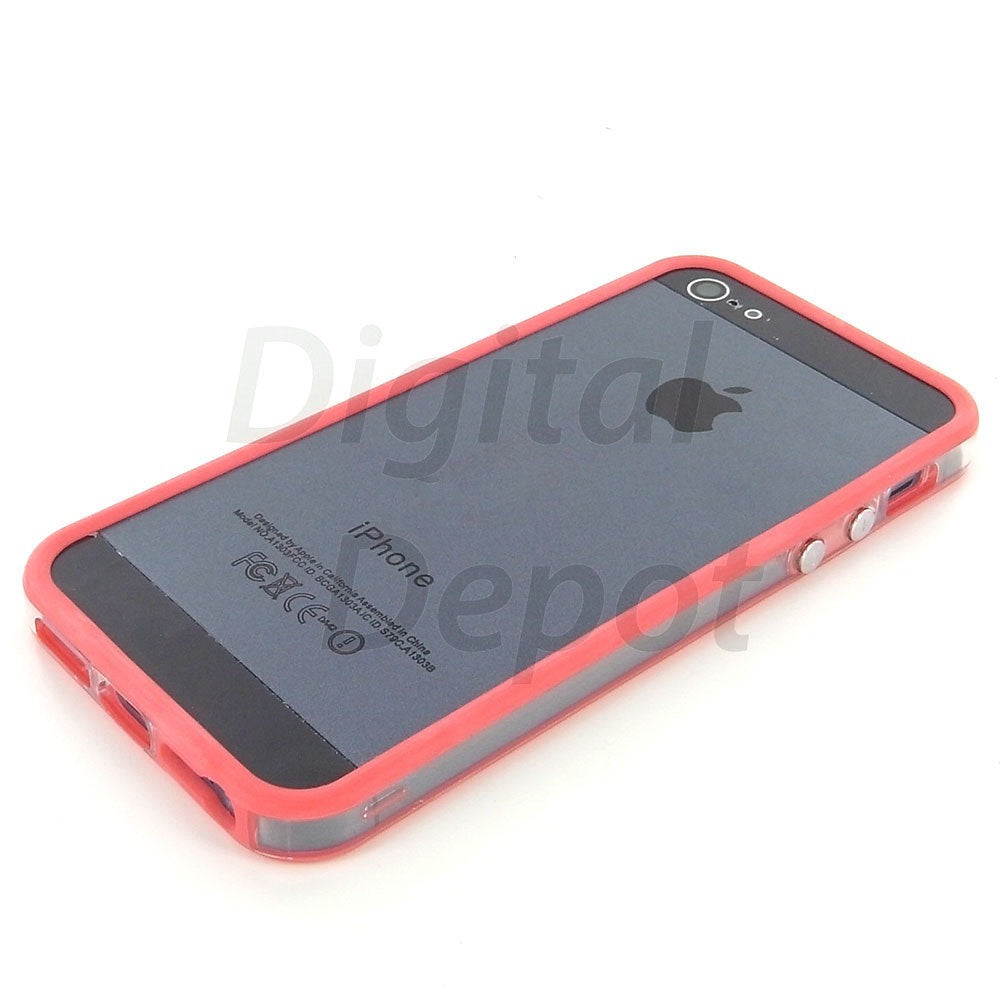 Hard Bumper Clear Case Cover for the Apple iPhone 5 5S SE