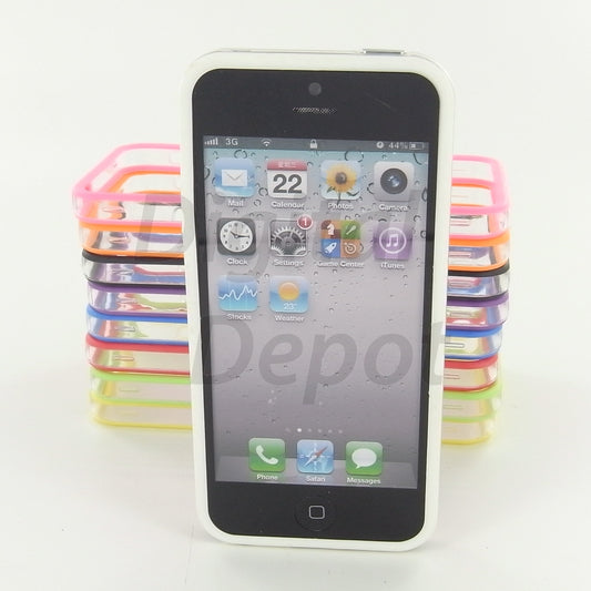 Hard Bumper Clear Case Cover for the Apple iPhone 5 5S SE