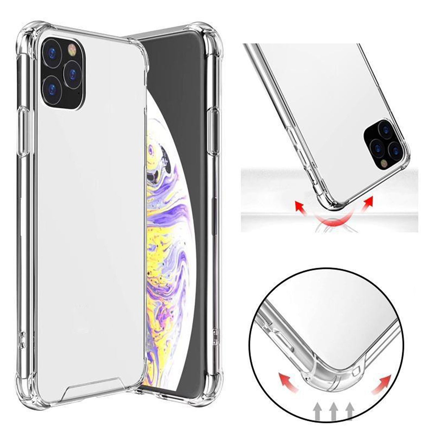 Shockproof Clear Case for Apple iPhone 12 13 Pro Mini Max