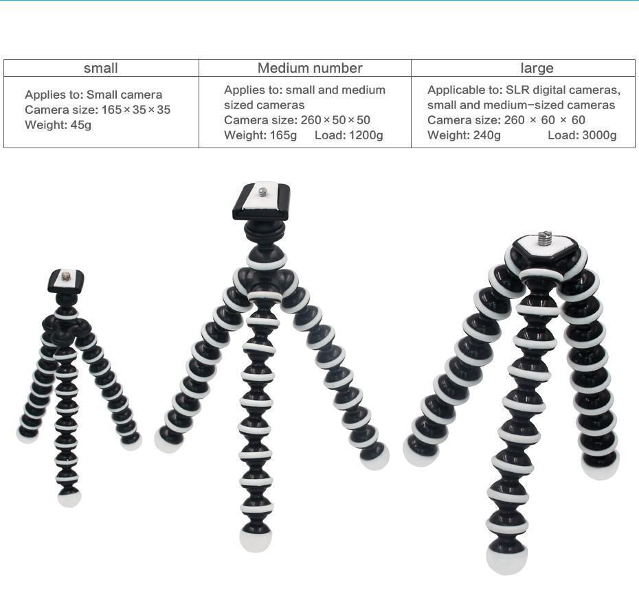 Flexible Octopus Tripod Stand Gorilla Pod For Universal Phone GoPro Camera DSLR